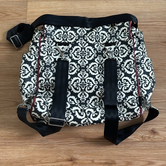 Petunia Pickle Bottom Boxy Backpack Diaper Bag in Frolicking in Fez Messenger - Picture 5 of 16